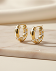 Radiant Gold Hoops