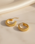 The Athena Dotted Hoop Earrings