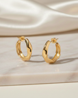 The Athena Gilded Hoop Earrings