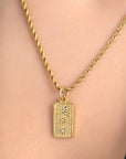 Radiant Square Pendant Necklace
