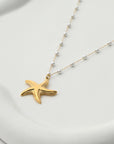Classy Starfish Pearl Necklace