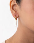 Radiant Crystal Hoop Earrings