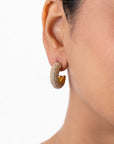 Elegant Gleam Hoop Earrings