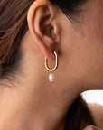 Pearl Elegance Hoops