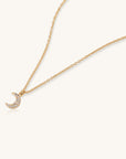 Gold, Crescent, Necklace, Jewelry, Fashion, Style, Accessories.