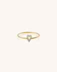 Heart-shaped diamond ring, Pave diamond jewelry, Sterling silver engagement ring, Women's fashion statement