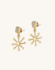 Jade Star Earring, Boho Earring, Celestial Earring, Nature-inspired Earring.