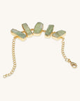 Green Kyanite Bracelet, Gemstone Bracelet, Crystal Bracelet, Healing Bracelet,