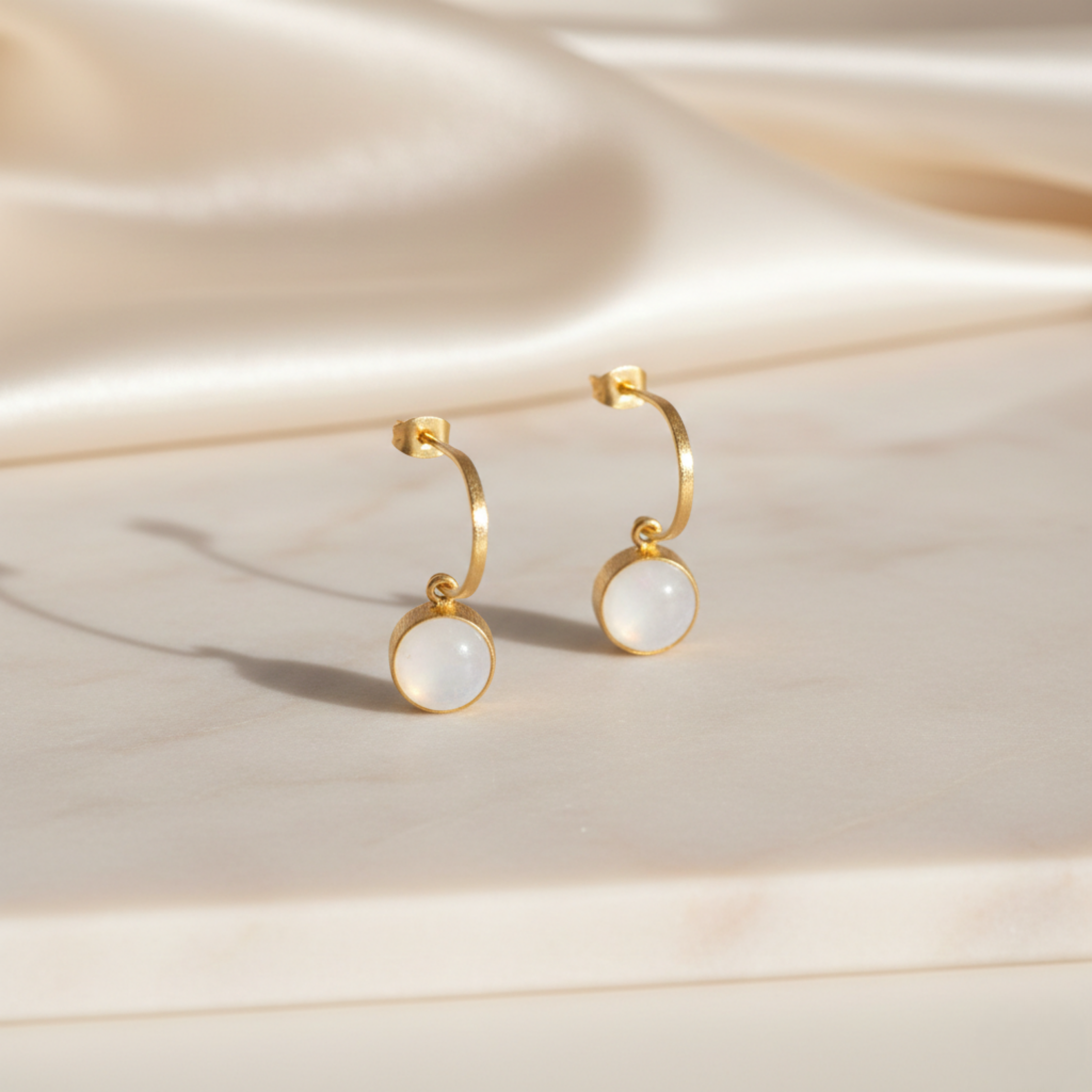 White Shadow Earring