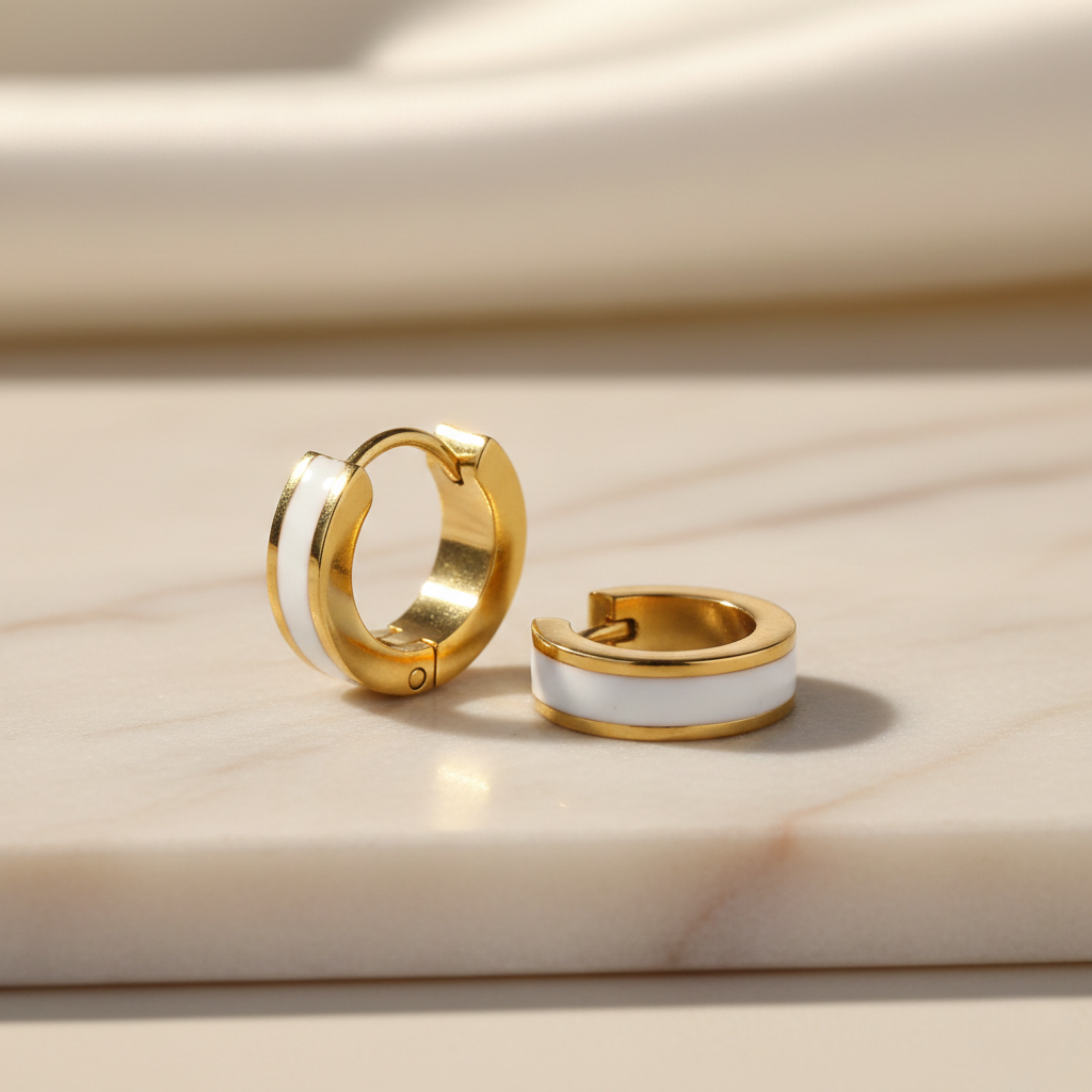 Radiant Glow Hoop Earrings