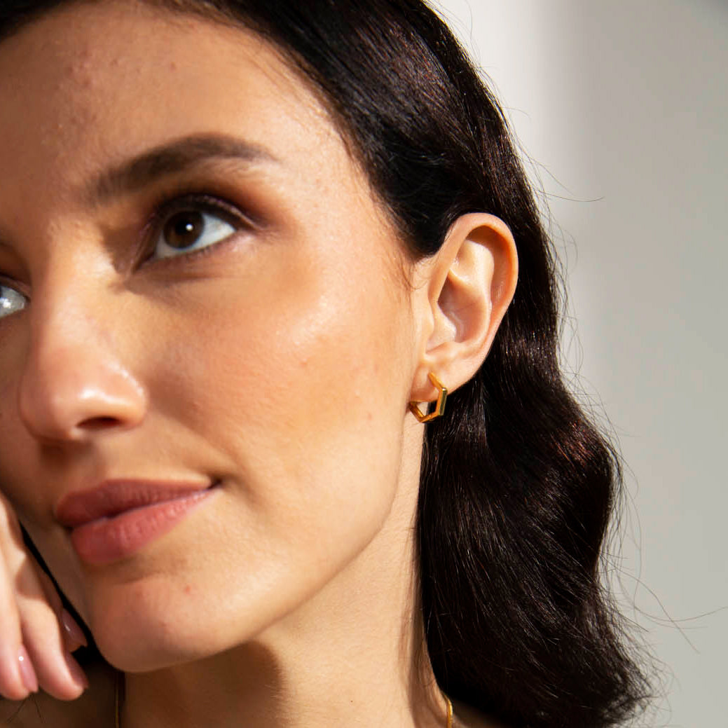 The Artemis Golden Wilderness Hoop Earrings