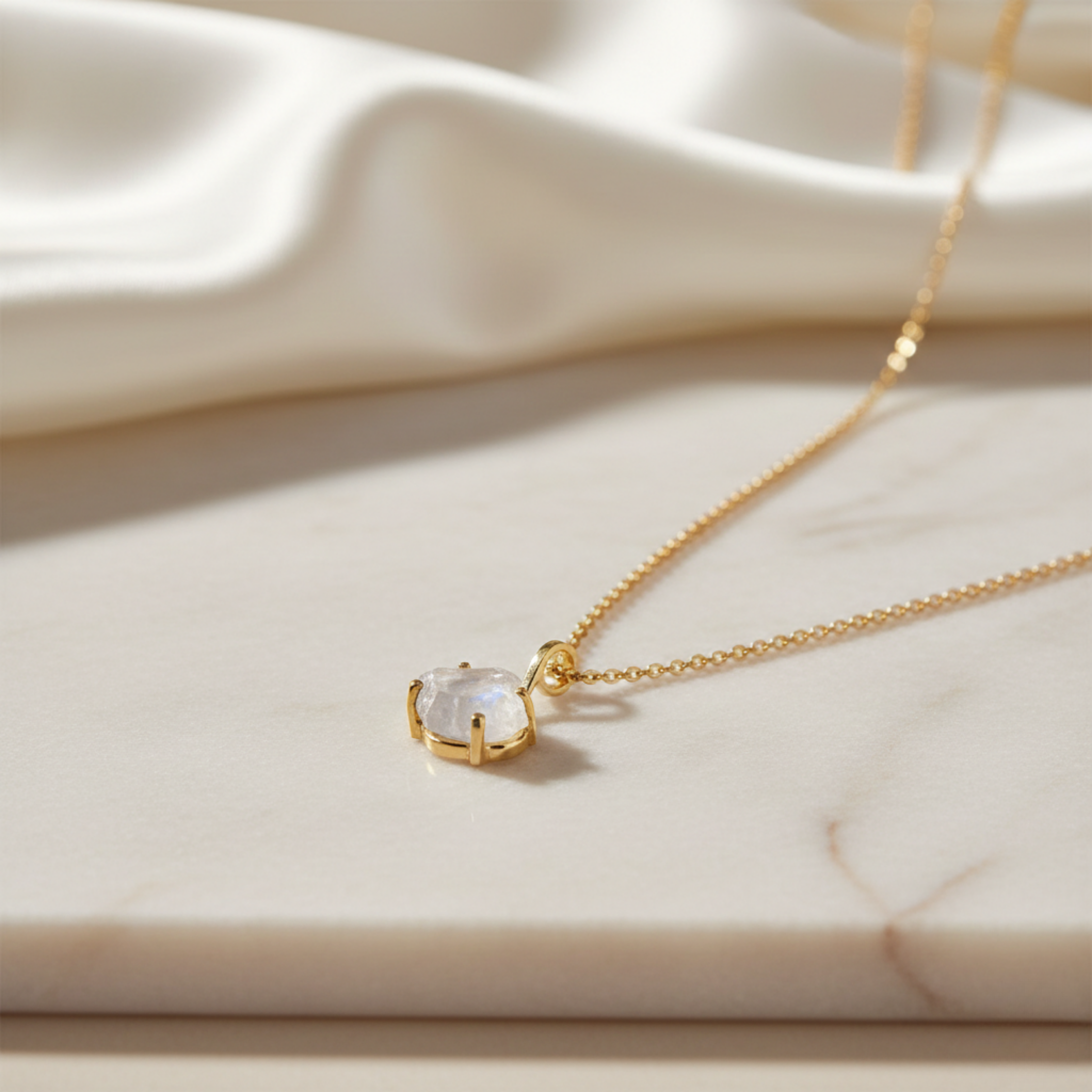 Cala White Pendant Set