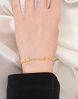 Sleek Charm Gold Bracelet