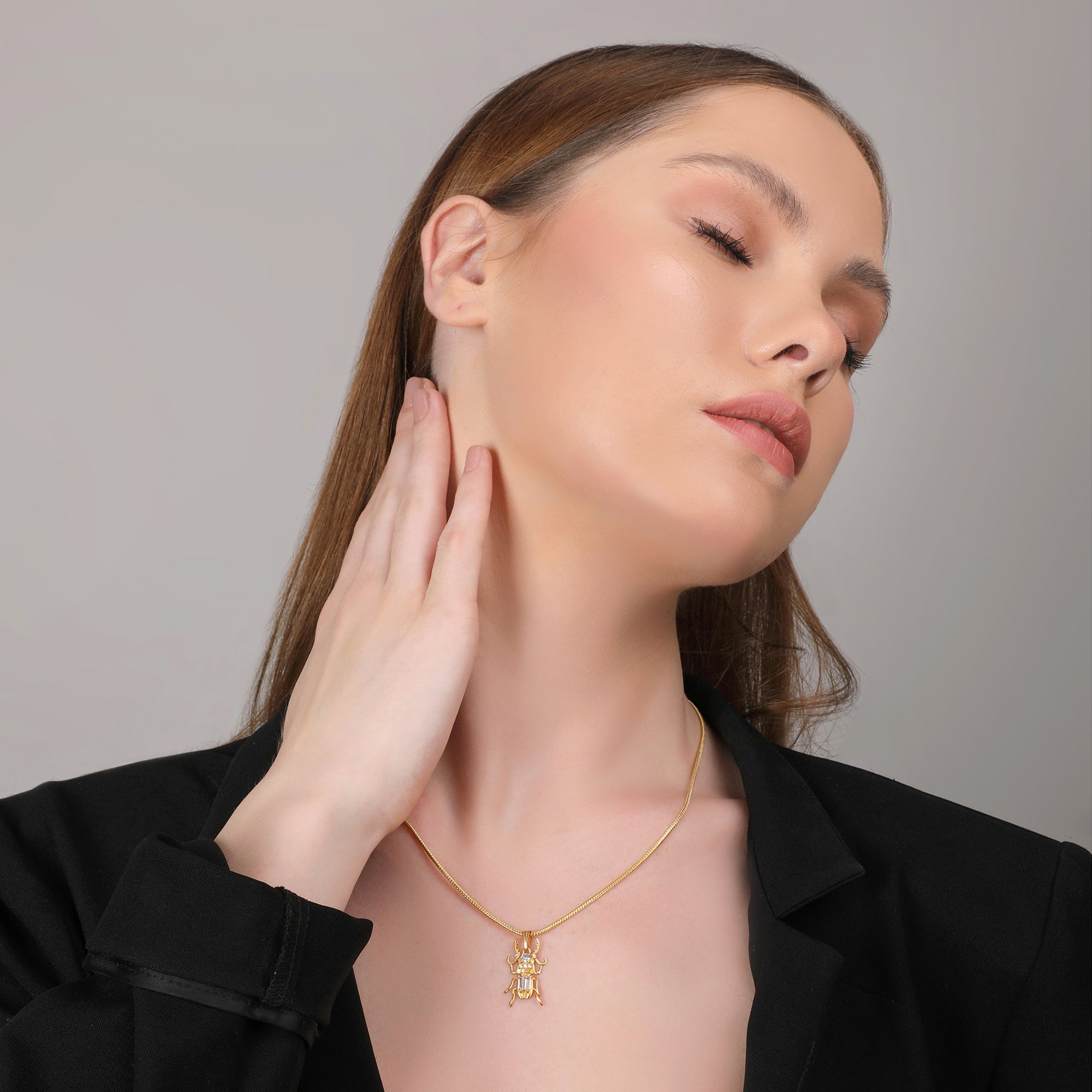 The Beetle Pendant Necklace