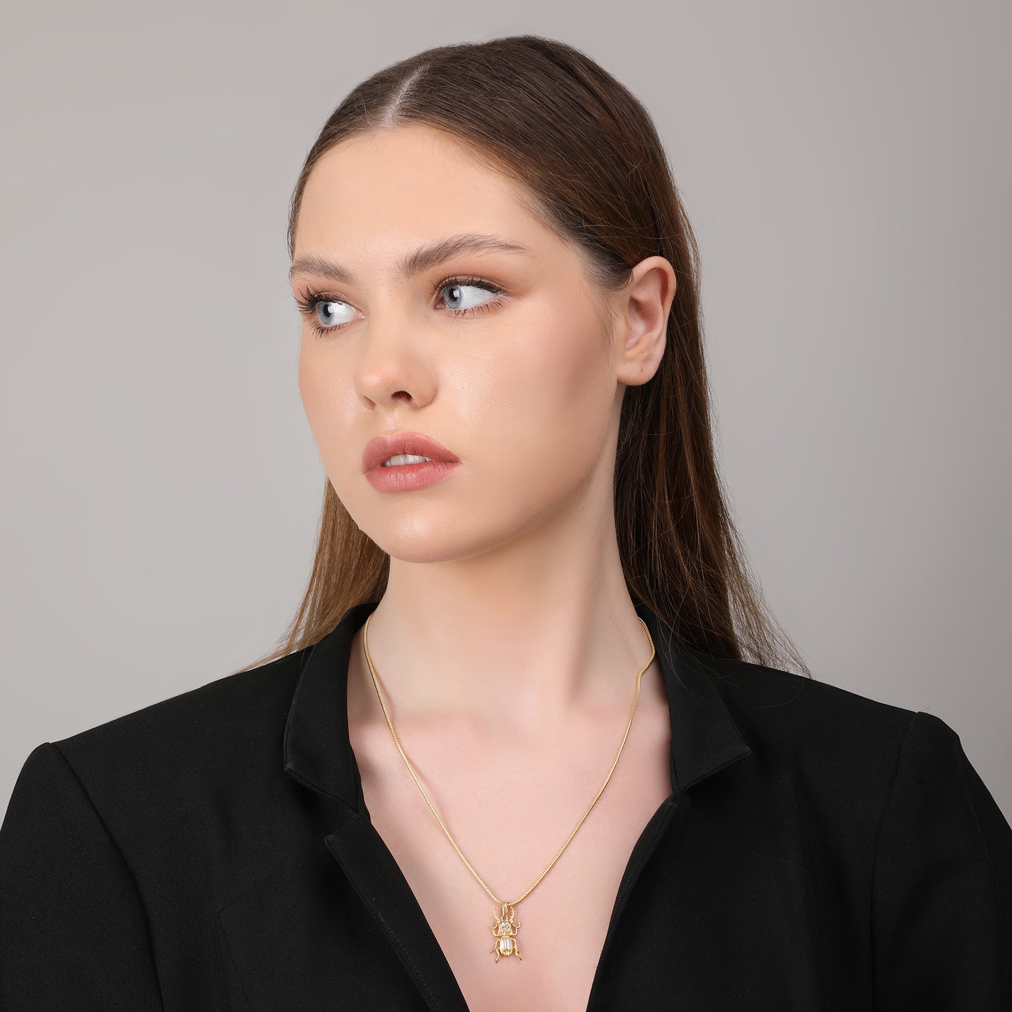 The Beetle Pendant Necklace