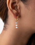 Radiant Crystal Hoop Earrings