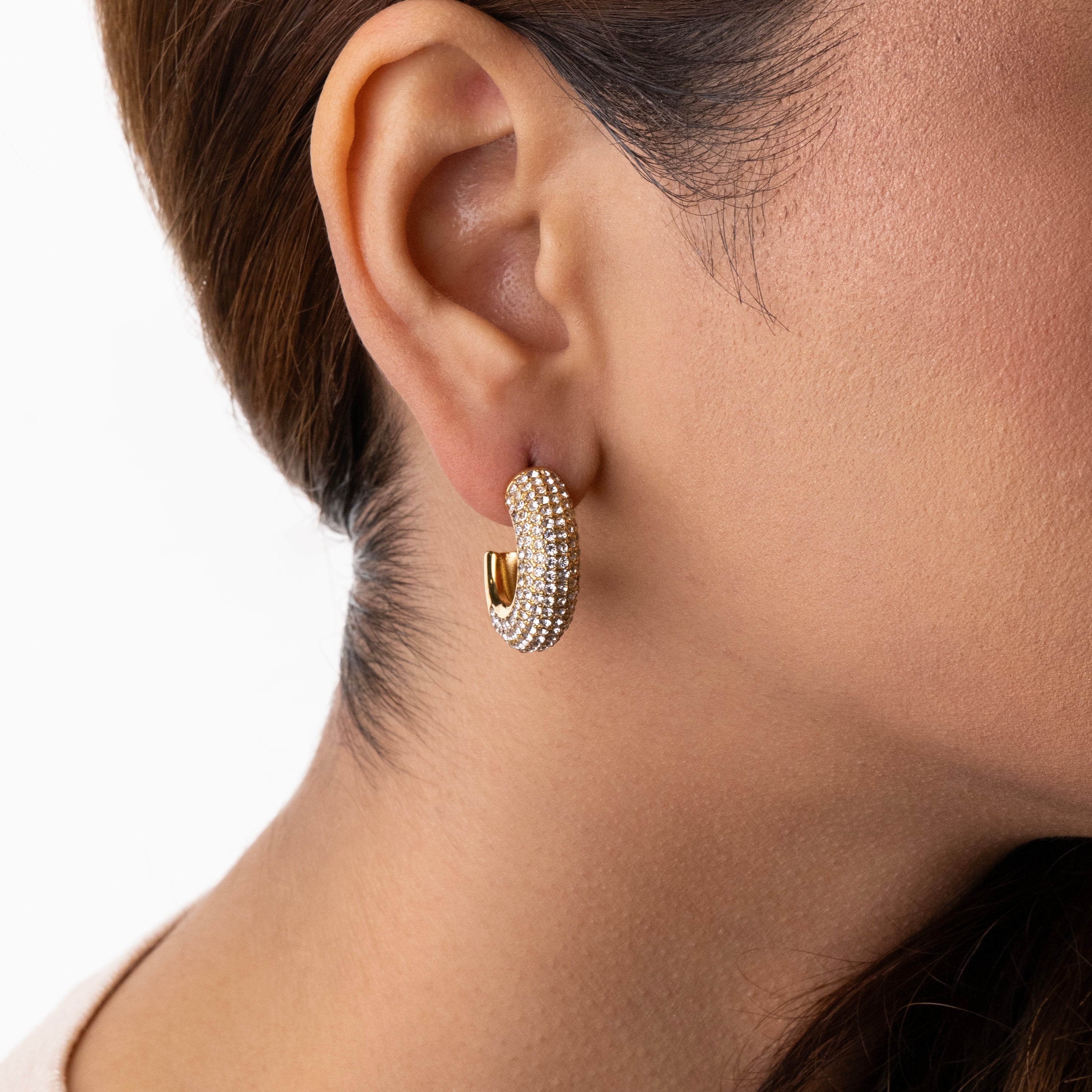 Elegant Gleam Hoop Earrings