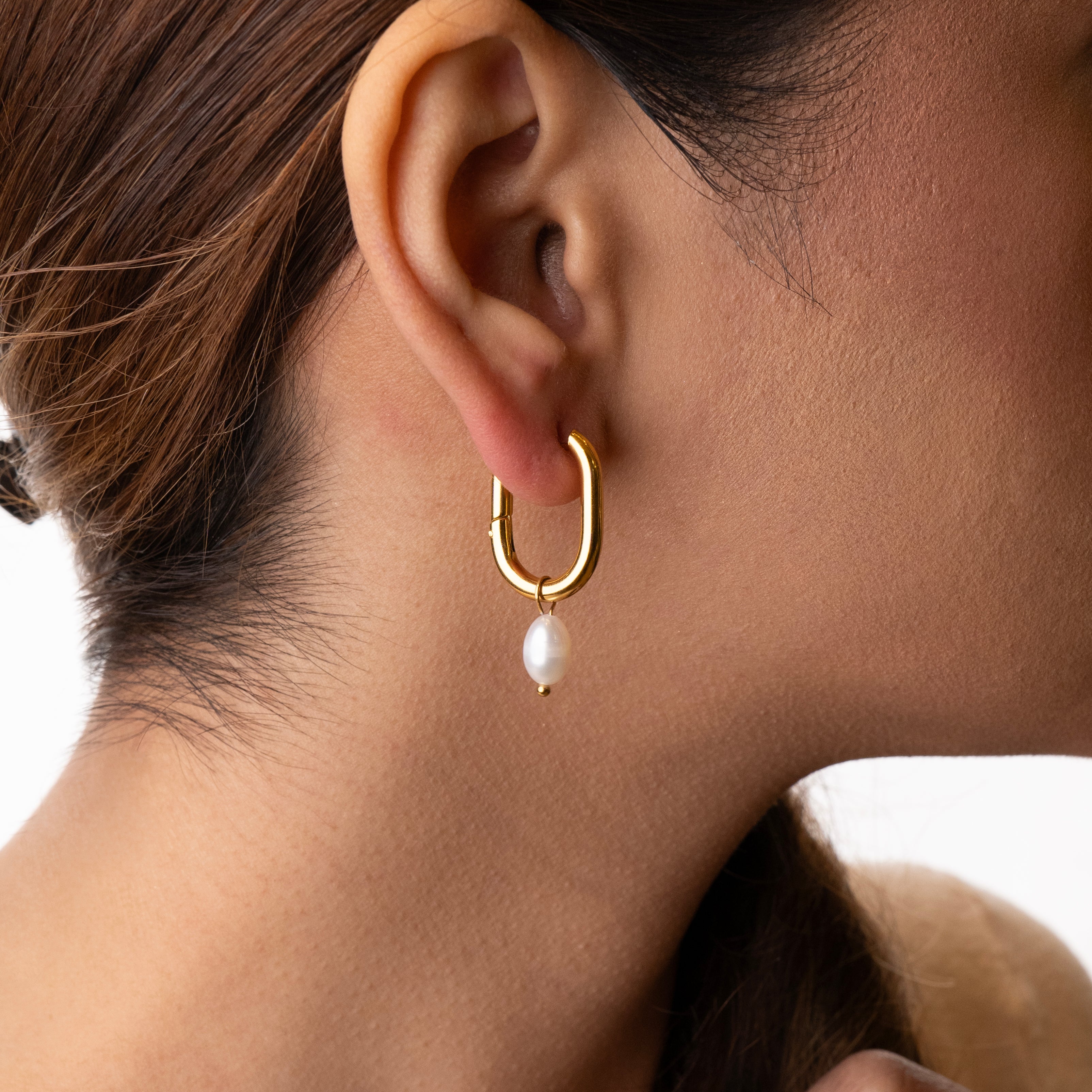 Pearl Elegance Hoops