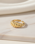 The Athena Crowned Crescent Ring