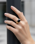 The Athena Onyx Band Ring