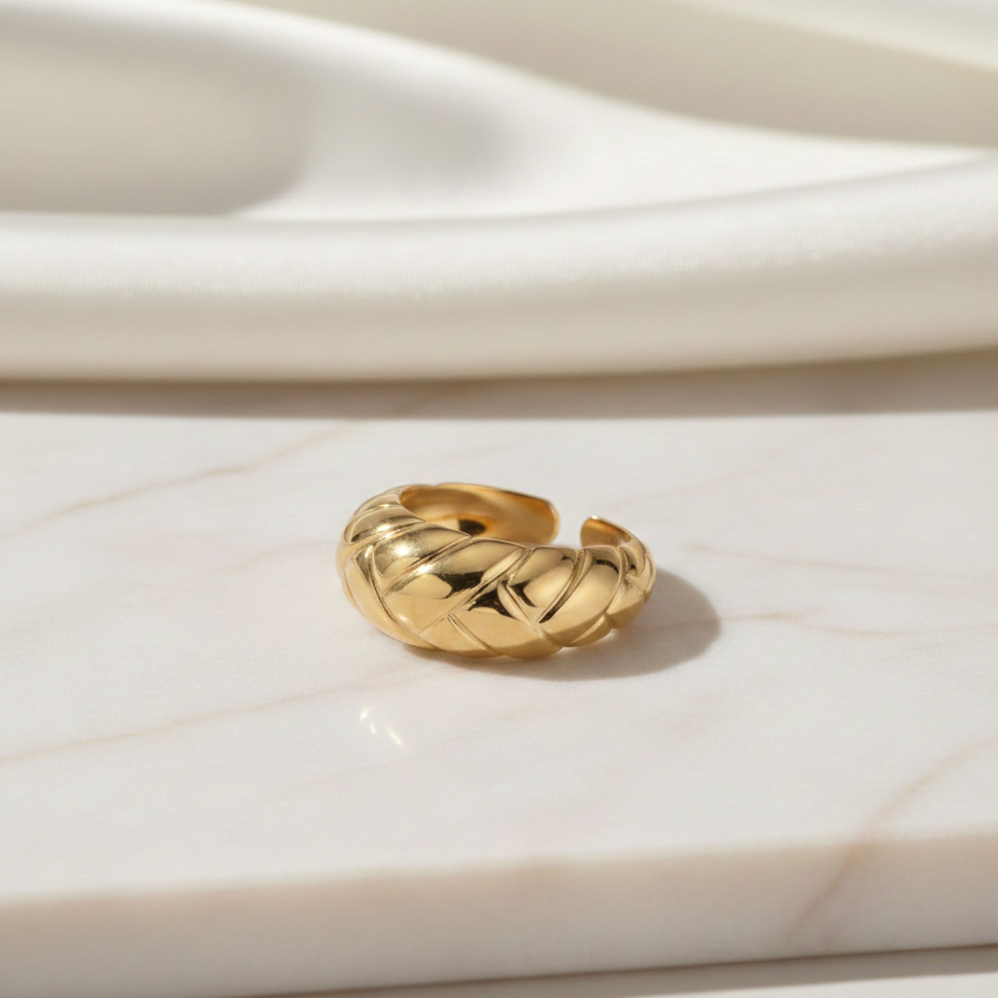 The Athena Wisdom Crescent Ring