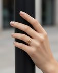 Slender Double Band Ring