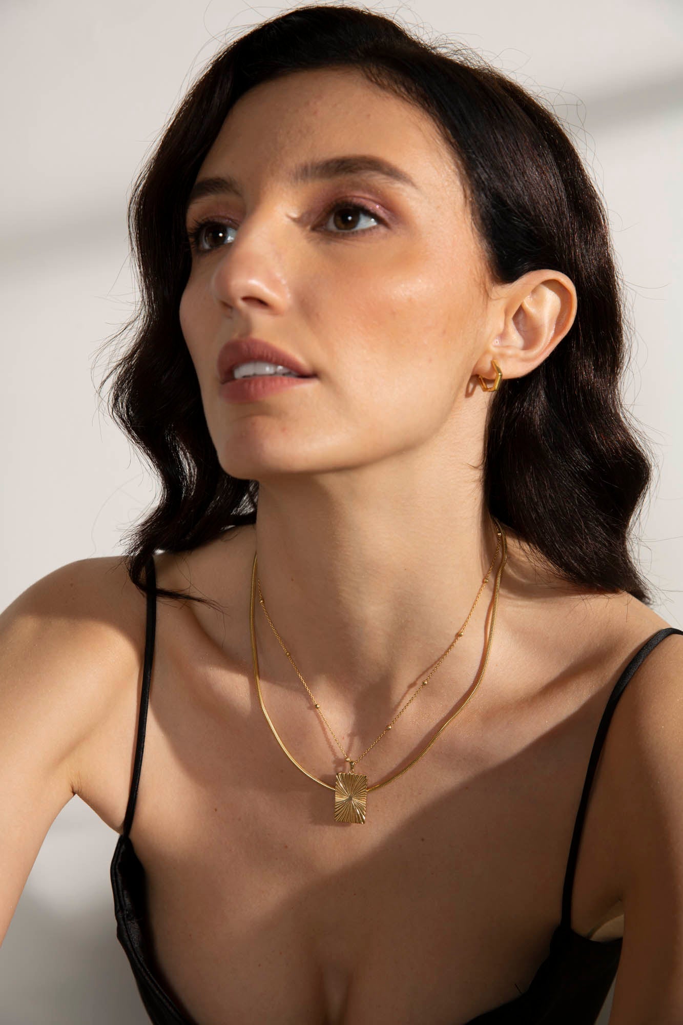 The Demeter Golden Grain Pendant Necklace