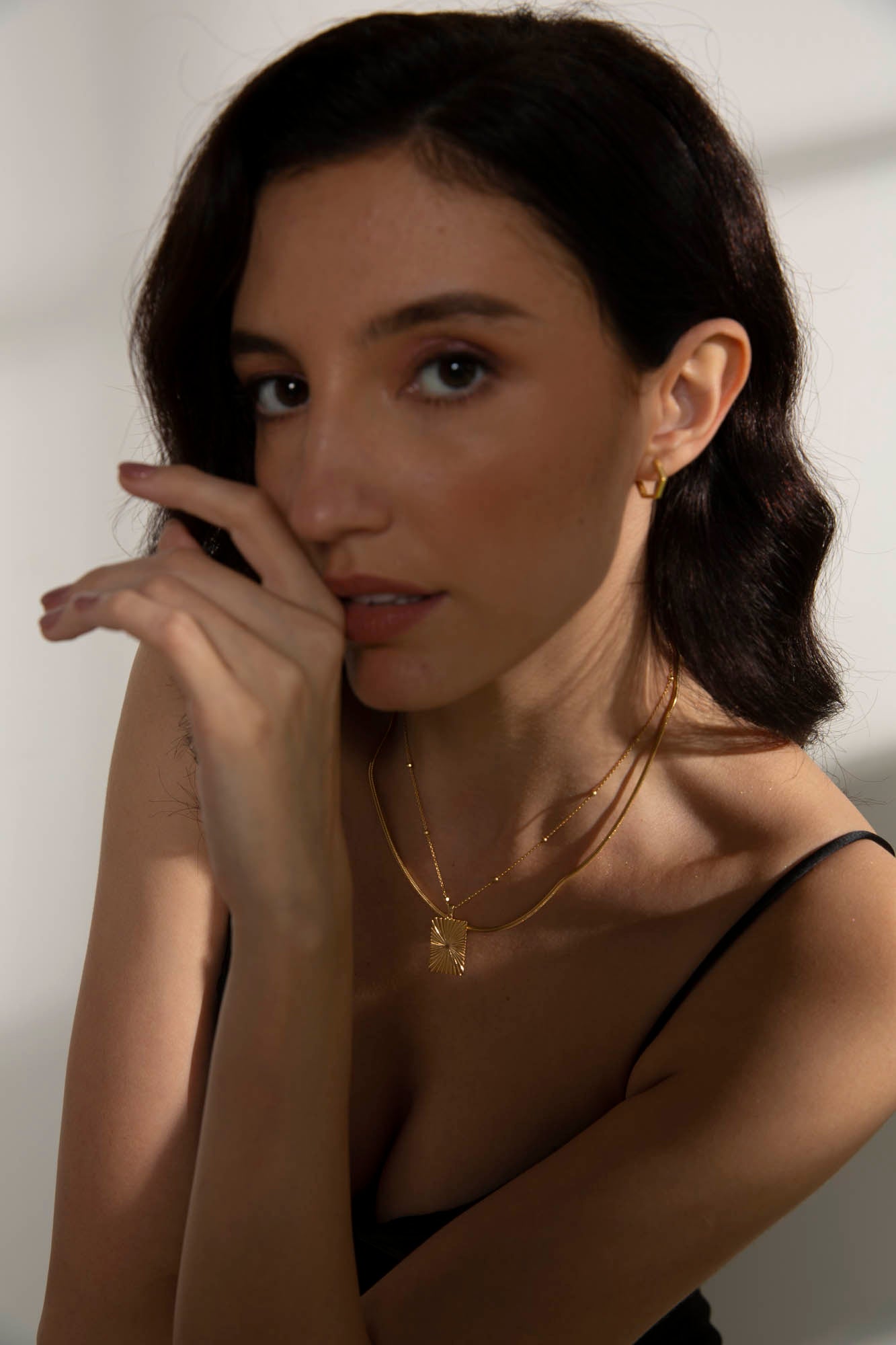 The Demeter Golden Grain Pendant Necklace