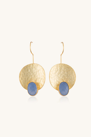 Blue Ellipse Earring, jewelry, fashion, accessories.