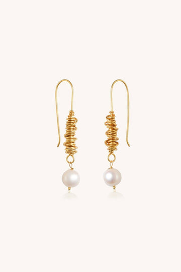 Swirl, Pearl Earring, Jewelry, Fashion, Accessories, Elegant, Classic.