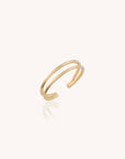 slender, double band, ring, minimalist, elegant, modern, versatile