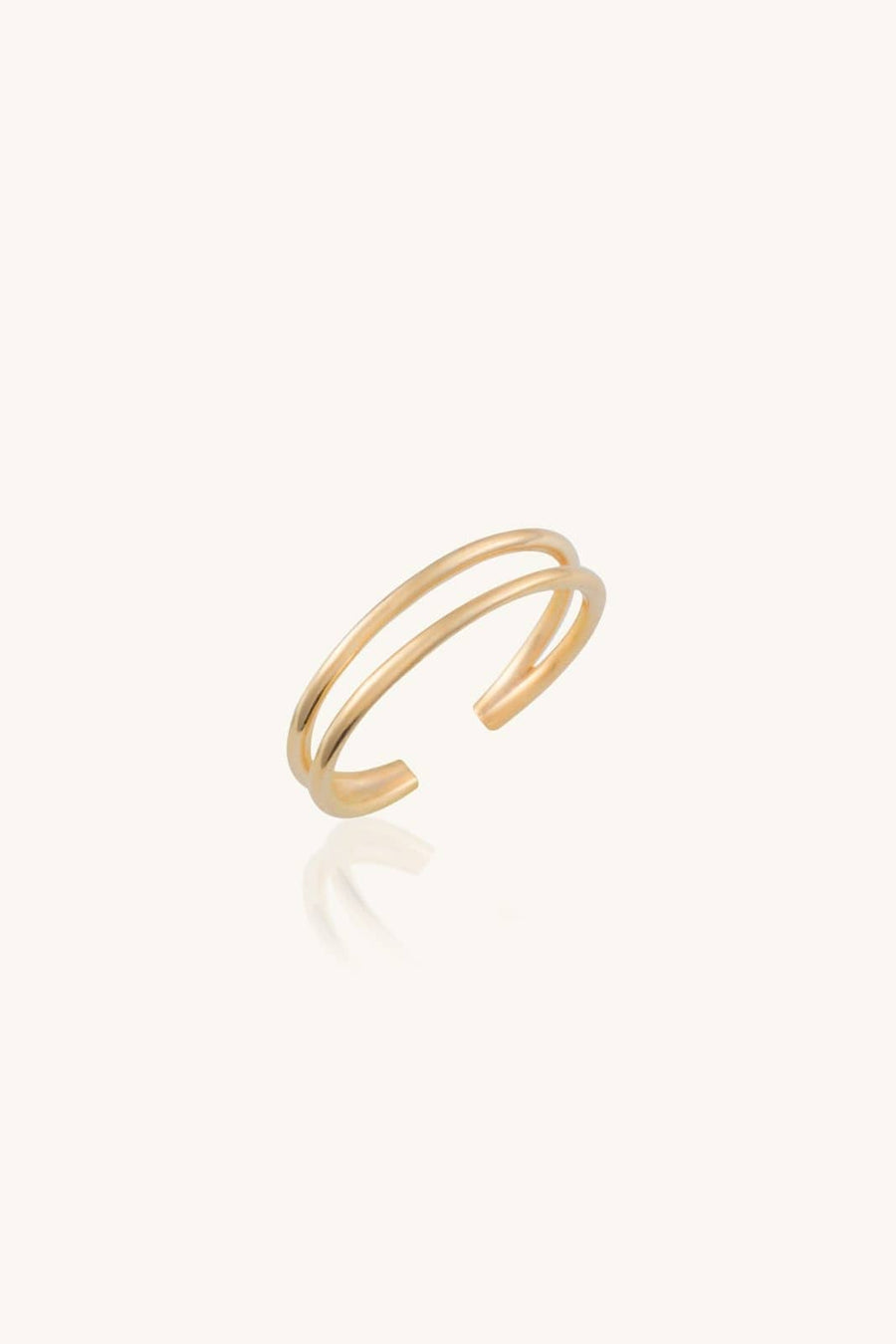 slender, double band, ring, minimalist, elegant, modern, versatile