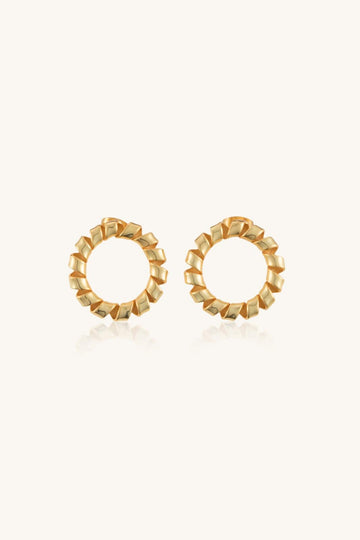 Twisted Circles, Earring, Jewelry, Fashion, Accessories, Geometric, Statement.