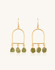 Lime Dangler Earring, Green Earring,Boho Earring, Statement Earring.