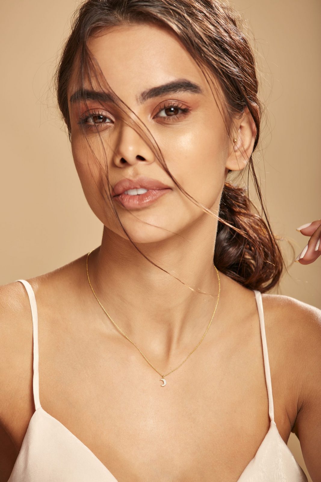 Gold, Crescent, Necklace, Jewelry, Fashion, Style, Accessories.