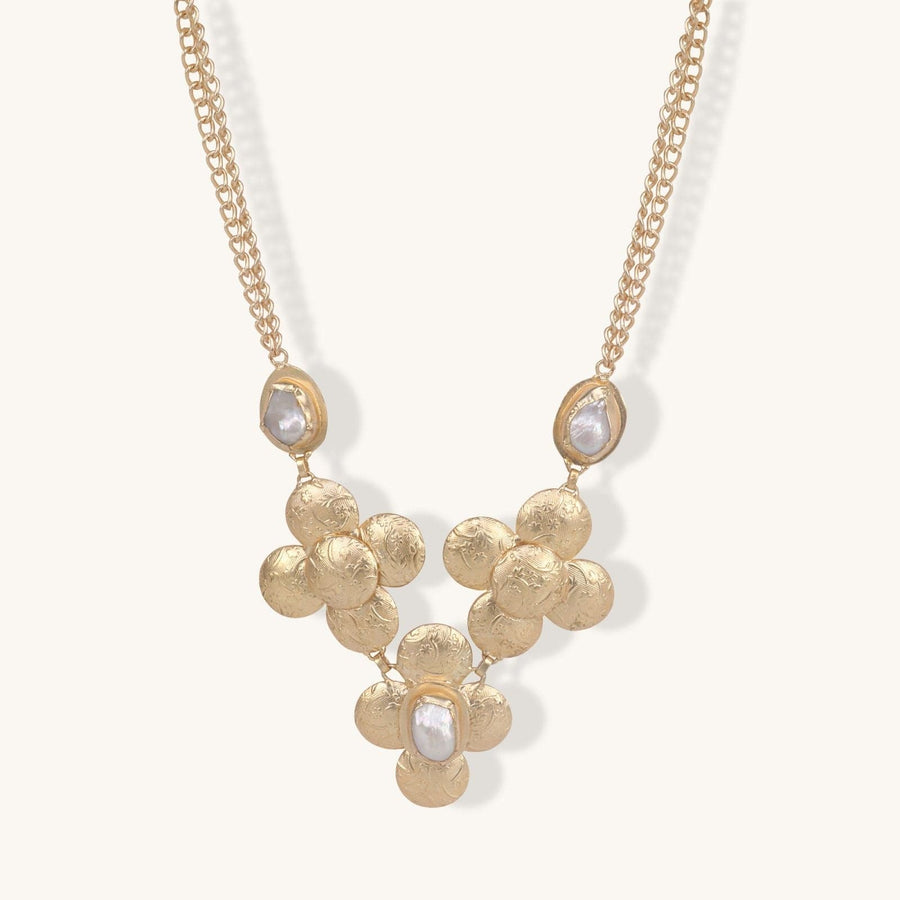 Flower, Pearl, Necklace, Jewelry, Women, Fashion, Accessory
